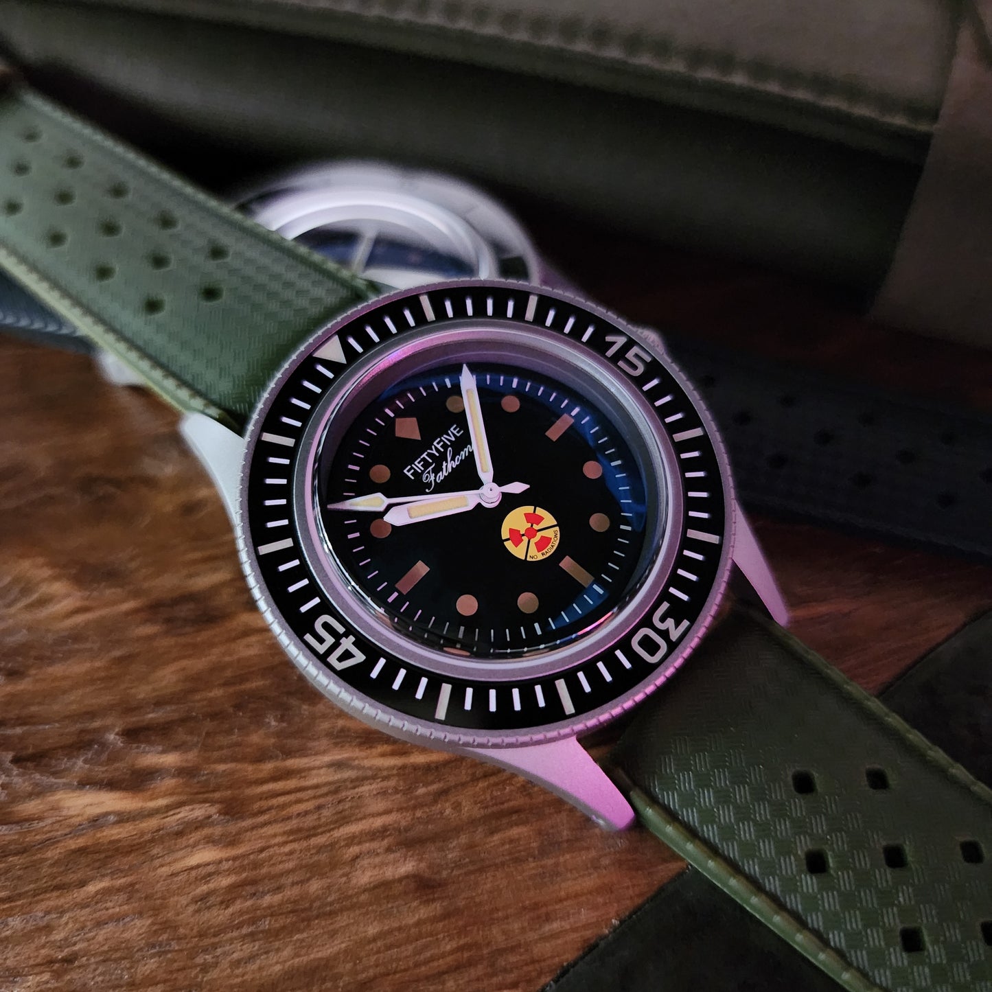 Fifty-Five MILSPEC Diver - No Radiations Dial with 360 Military Bezel